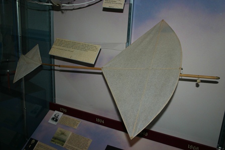 1/2 scale reproduction of Sir George Cayley's research model.
