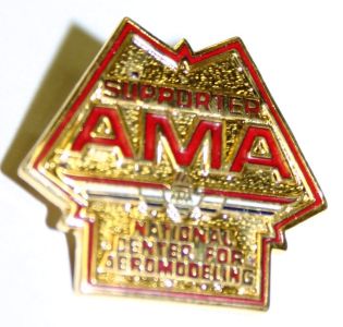 Supporters of the building fund could also could receive lapel pins. This particular pin beloged to Frank Zaic. (Source: (Source: National Model Aviation Museum Collection, donated by Frank Zaic, 1999.46.10.)