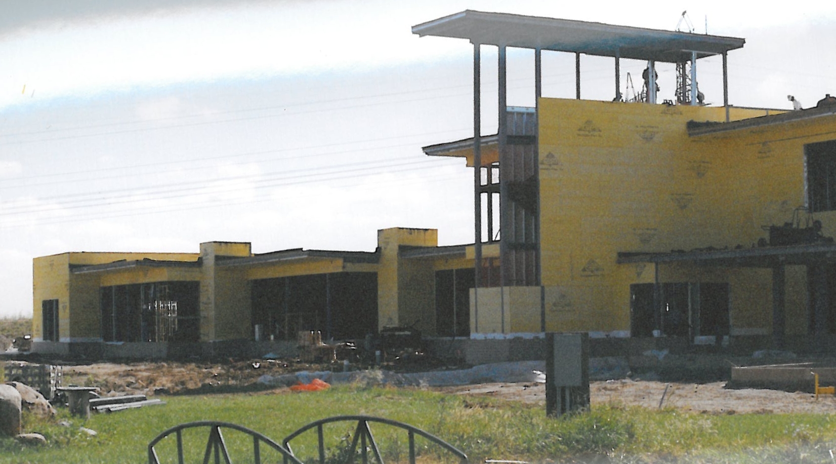 Construction on the new headquarters building, view from North side, c. late-2000. (Source: National Model Aviation Museum Archives, AMA Collection #0001, Photo Credit: AMA staff.) 